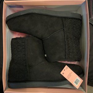 NEW IN BOX JUICY COUTURE KAVE WOMENS WINTER BOOT BLACK SIZE 11
